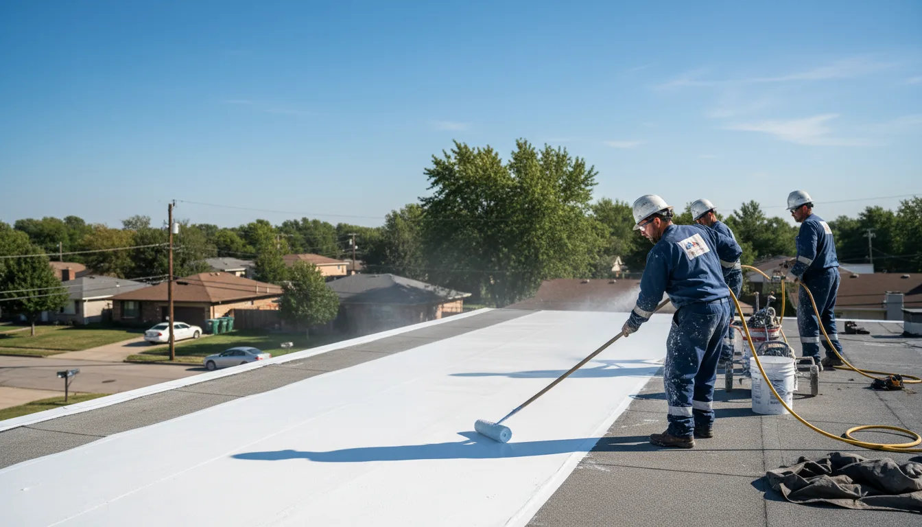 Commercial roof coating in Farmington, AR near me